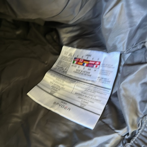 SPYDER women’s down jacket puffer Small Gray - Picture 4 of 9